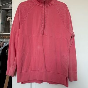 Victoria Secret Salmon Pink Zip Sweatshirt XS